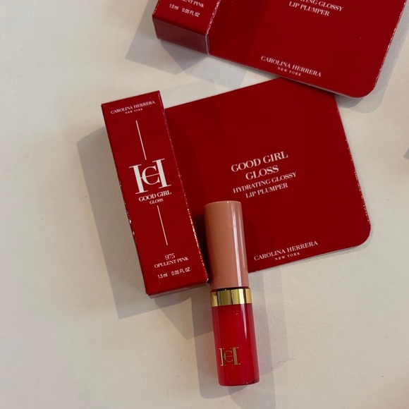 Carolina Herrera good girl gloss (975 opulent pink) 5 mini lip gloss - Picture 3 of 3